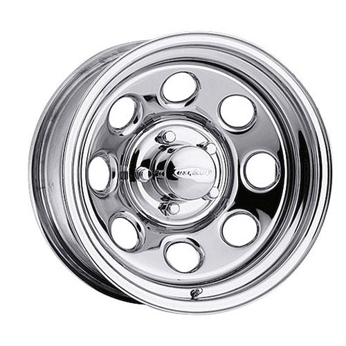 U.S. Wheel 043-7812P Chrome Crawler Wheel (Series 43) Size: 16" x 8"