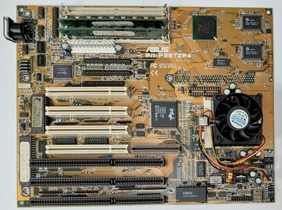 ASUS P/I-P55T2P4 Socket 7 ISA Retro Motherboard + Intel Pentium MMX 200MHz + 32MB