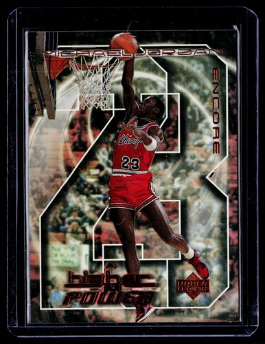 Michael Jordan #MJ1 card from 1999 Upper Deck Encore MJ A Higher Power