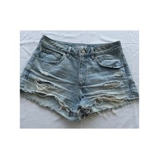 Boho Indie Garage Denim Festival Distressed Cutoff Shorts 5/27 Y2K Grunge Edgy