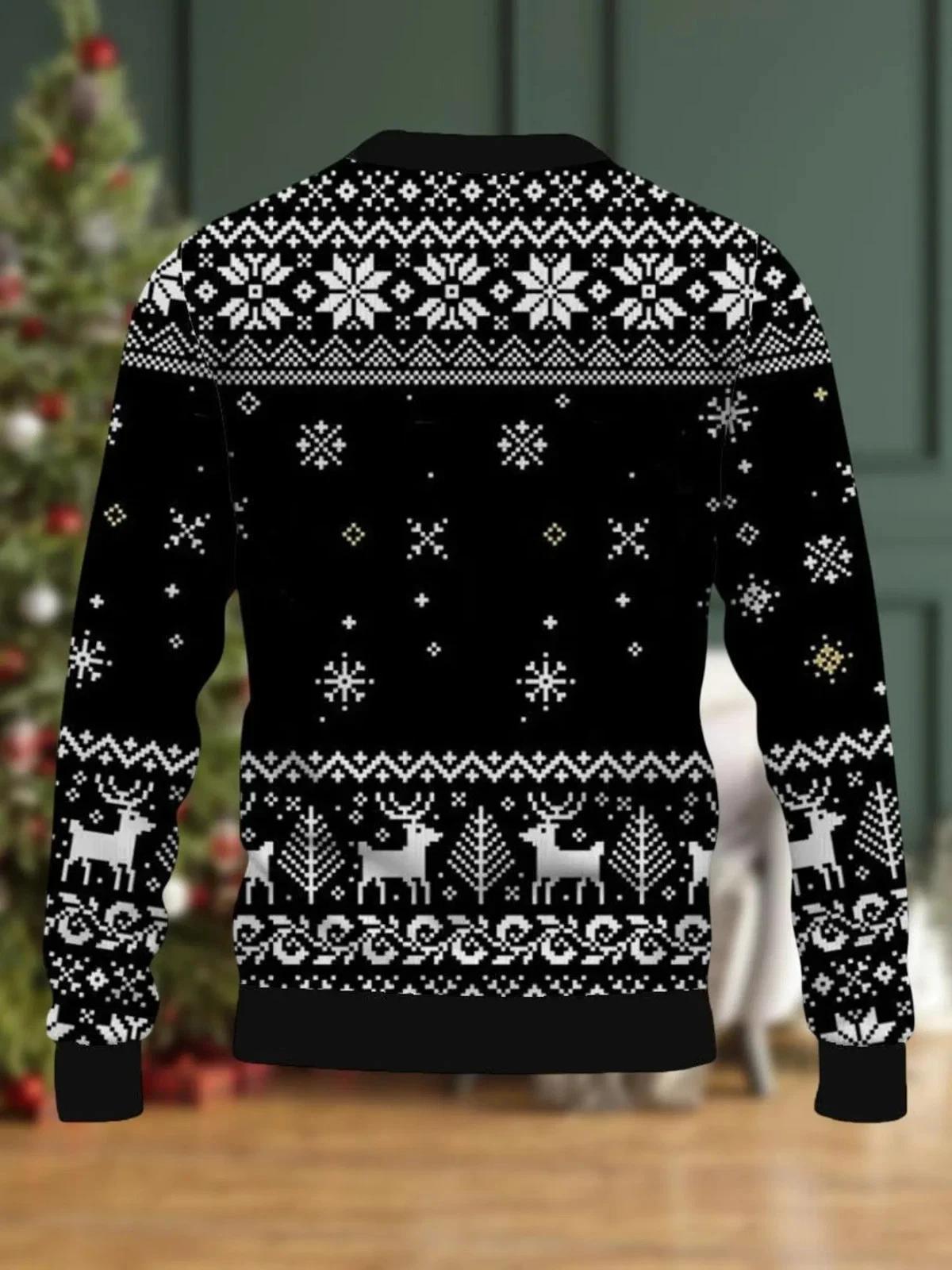 Dancing Skeleton Ugly Christmas Sweater, Skull Xmas - Ugly Sweatshirt
