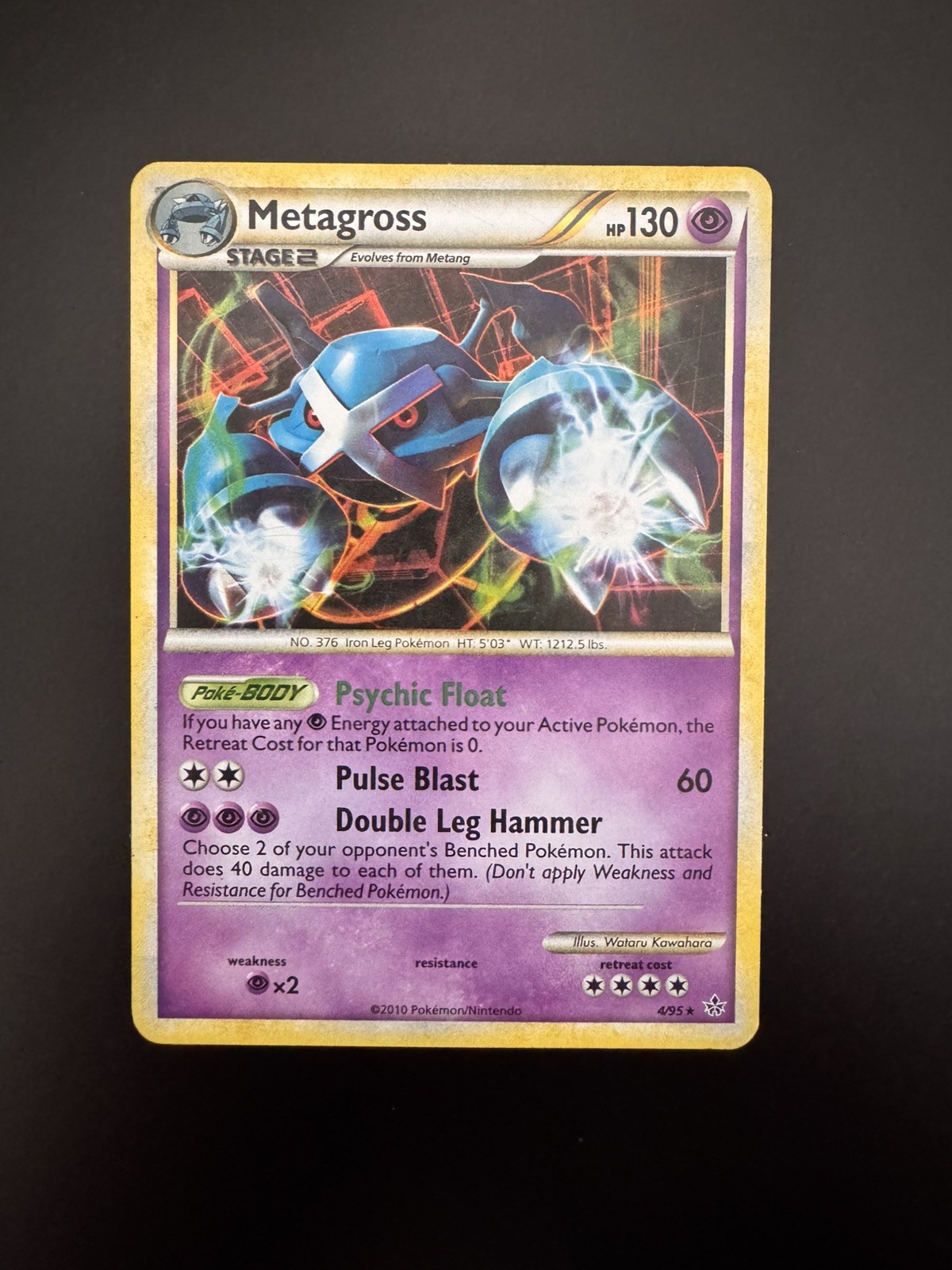 Pokèmon TCG - Metagross Holo Rare Card 4/95 HGSS Unleashed MP