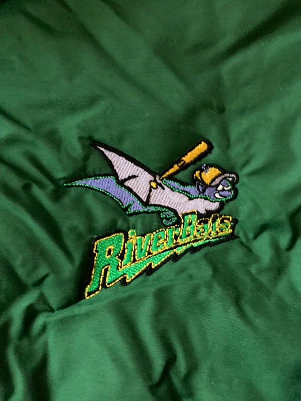 RARE Authentic GAME-WORN Minor League Team Jacket - LOUISVILLE RIVERBATS (XL)