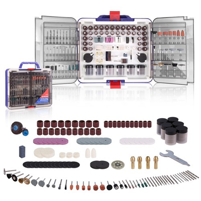 #ad 530PCS Dremel Rotary Tool Accessories Kit Grinding Sanding Polishing Set $19.99