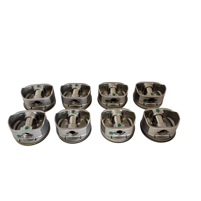GM 5.3L Pistons & Rings OEM 8pc Hypereutectic Coated Skirt Dish Top 3.780" FLOAT - Image 3 of 4