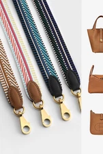 Canvas Shoulder Strap for Evelyne/Lindy Bag - 1 inch, 34 Colors, Customizable