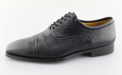 Magnanni Fredrico Mens Black Leather Captoe Oxfords Size US 10.5 D Made In Spain Magnanni Federico Oxford Cap Toe Dress Shoes Black Leather  main image 2