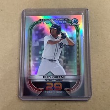 2021 Bowman Chrome Riley Greene Scouts Top 100 Refractor #BTP-29 A-43