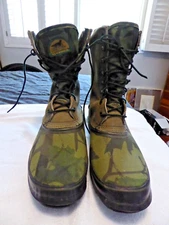 Vintage Red Wing Irish Setter Camo & Leather Hunting Boots Men’s Size 13