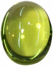 Natural Extra Fine Green Green Peridot - Oval Cabochon - Arizona - AAA Grade