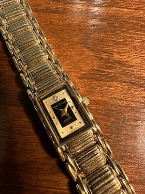 Waltham Quartz Watch Womens Gold Band W Diamond Accent YWL311 | eBay