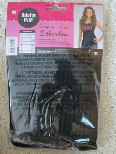 CAMISETA SIN MANGAS EQUIPO NOVIA NEGRA ROSA ORO CORAZONES BODA DESPEDIDA DE SOLTERA S/M NUEVA - Imagen 4 de 6