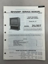Sharp 25J307 Original Service Manual Free Shipping