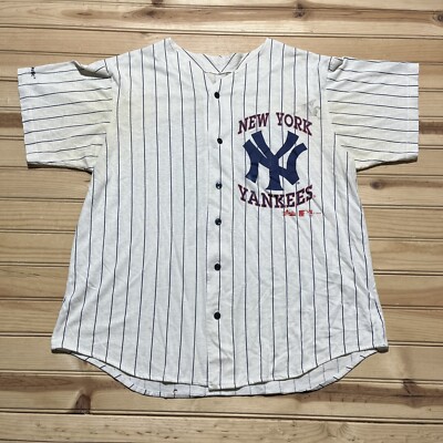 Vintage 90s Majestic New York Yankees Pinstripe MLB 1992 Jersey