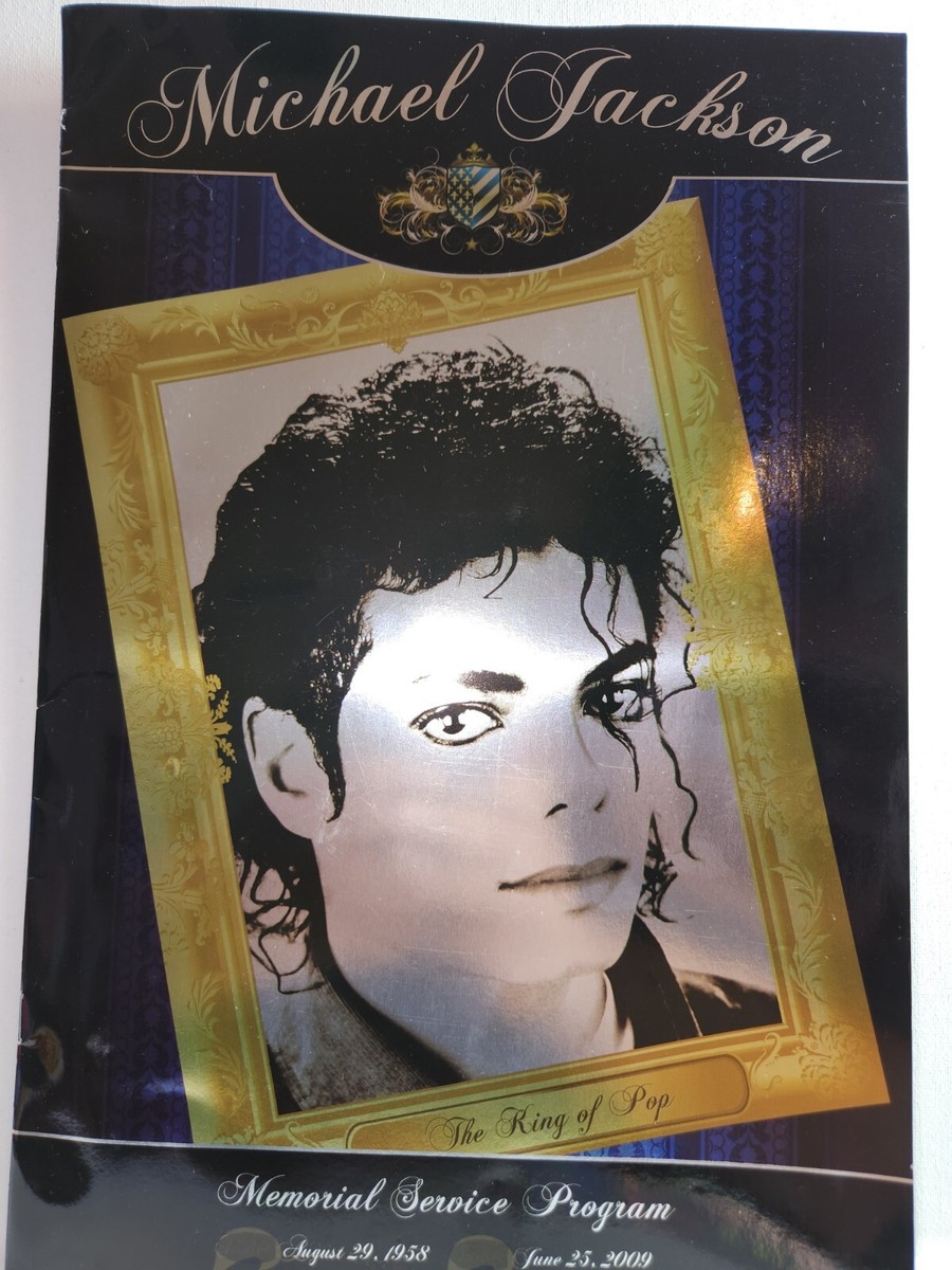 MICHAEL JACKSON MEMORIAL SERVICE PROGRAM -TICKETS And Wristbands