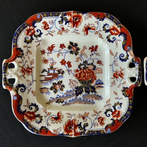 Minton Amherst Japan Ironstone China Handled Serving Dish (2) English 1830-1840 - Picture 10 of 16
