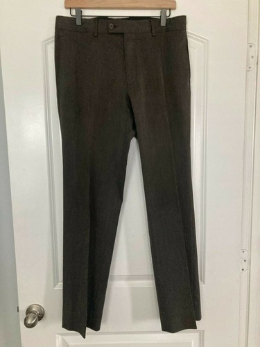 Zara Man Dress Pants Brown Size 32 Straight Fit | eBay