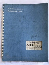 Tektronix Type 533 / 533A Oscilloscope Instruction Manual