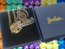 PERSONALIZED 14K GOLD PLATED NAME PLATE CHAIN NECKLACE ANY character ANY color