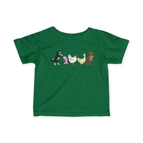 Little Bear Cat Owl Hen Duck Animated 90s Television Show Infant Baby T-Shirt - Picture 11 of 19