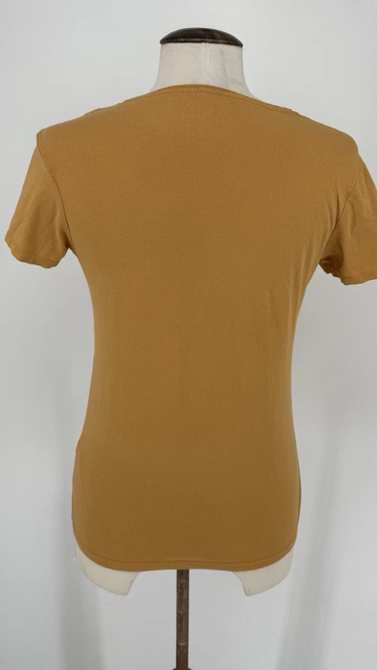 Primark Women’s Orange Stretch Crew T Shirt Size 12/14 17.5” PTP - Image 3 of 4