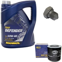 MotoröL ÖLfilter SM136 10W40 5Liter + ÖLablassschraube FüR Audi 100 A6 VW Bus