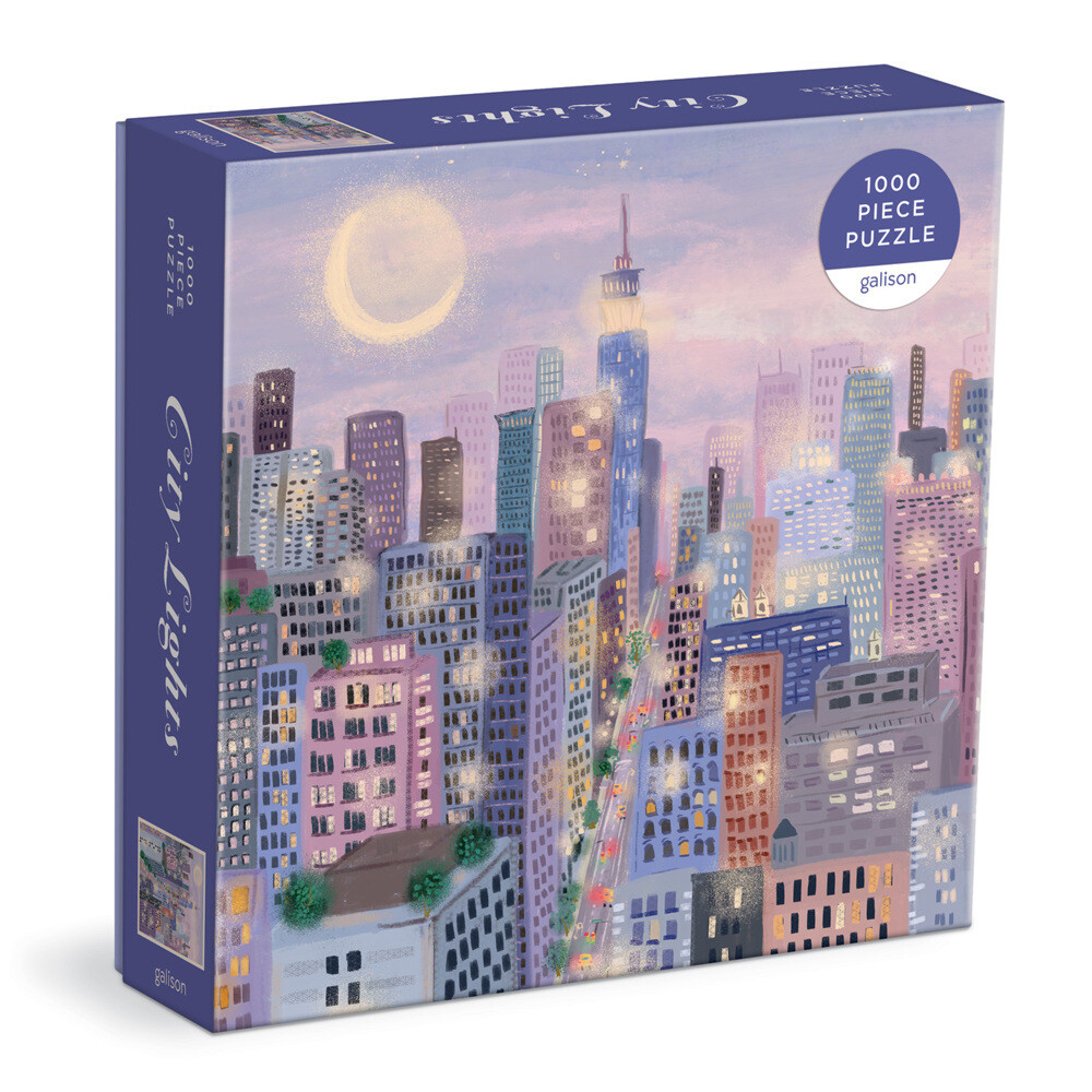 Thumbnail - City Lights 1000 Pc Puzzle In A Square Box | Galison | Englisch |
