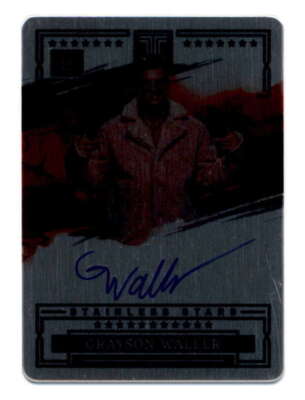 GRAYSON WALLER 2023 PANINI IMPECCABLE STAINLESS STARS METAL AUTO #39/99 BF6418