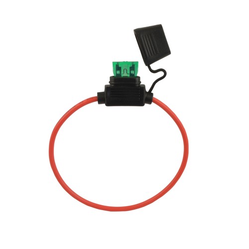ATC Fuse Holder 12 Gauge Copper Red Waterproof with Cover Package of 10 - Picture 5 of 5