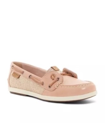 SPERRY Coil IVY Rose SPARKLE Boat Shoe Size M ~New With