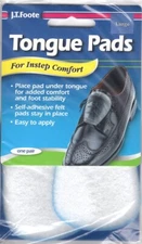 JT Foote Tongue Pads Shoe Fitting Aids Soft Felt Cushion Inserts 1 Pair