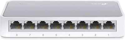 TP-Link TL-SF1008D 8-Port Netzwerk Switch Highspeed Verteiler Fast Ethernet 100M