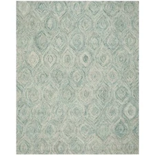 SAFAVIEH Ikat IKT631A Handmade Ivory / Sea Blue Rug