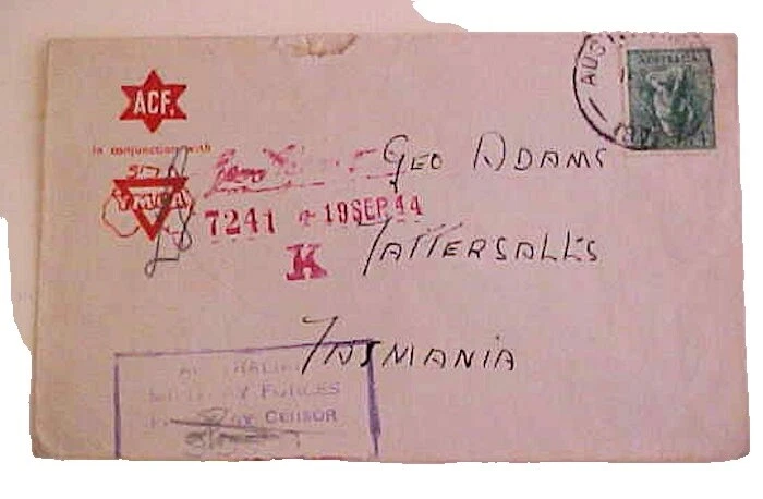 Military, War Cover Australian Stamps