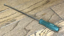 Snap On Tool COMBAT GREEN Mini LONG Pick Hook Screwdriver Puller Seal Cotter Key