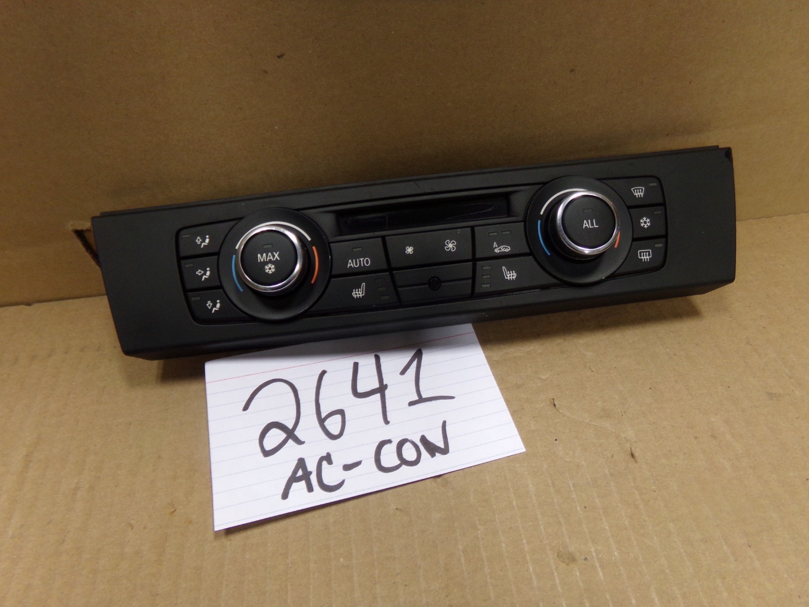 2010 BMW 335 AC and Heater Control Used Stock #2641-AC 