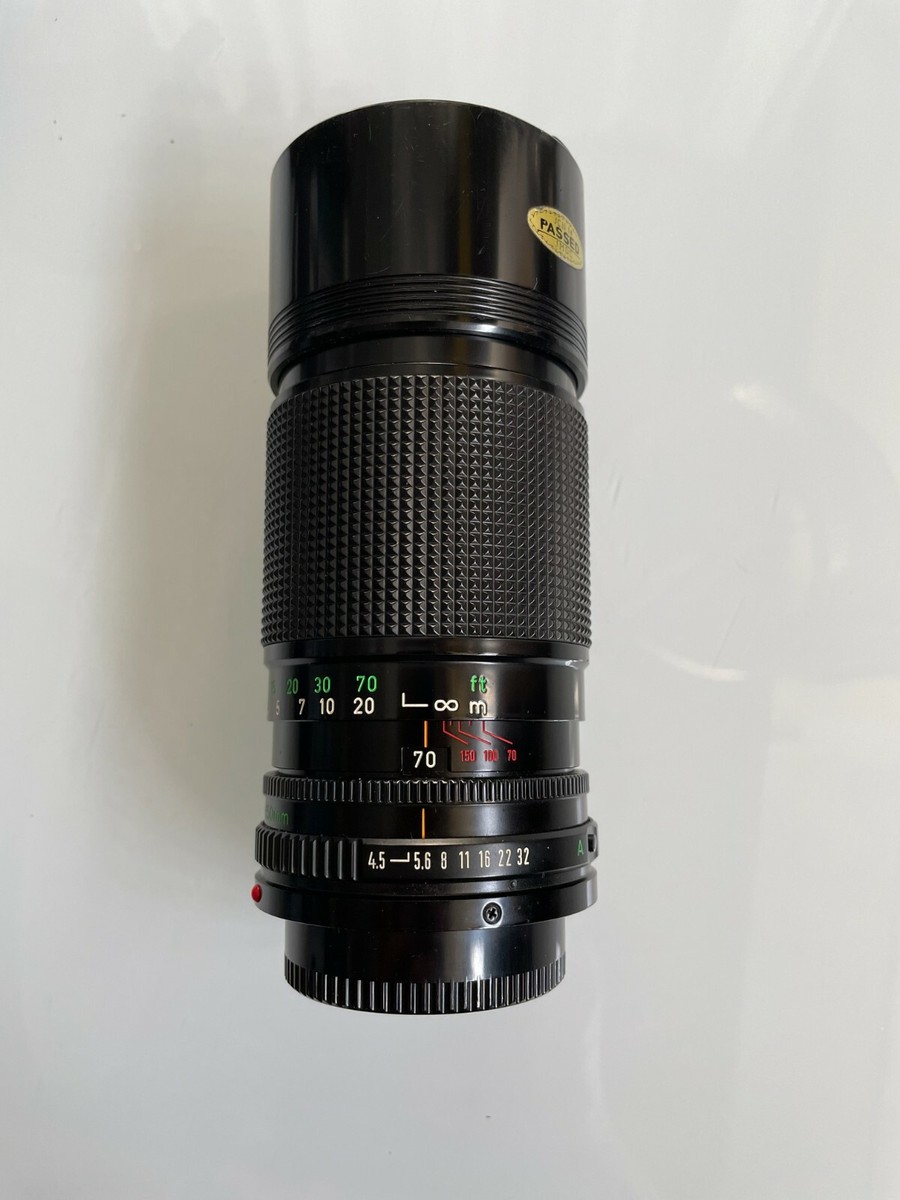 Canon FTb 十 canon zoom lens FD 70-150mm Canon Zoom Lens FD 70-150mm F/3.8 by Vivitar with Rear Cap