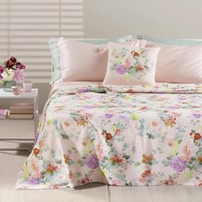 Copriletto Estivo Matrimoniale Caleffi in Cotone panama Art. Giardino 260x270 cm