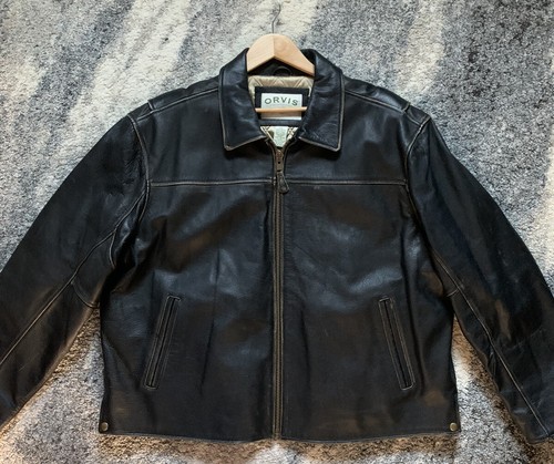 $2500 Iconic Orvis Men's Leather Jacket 