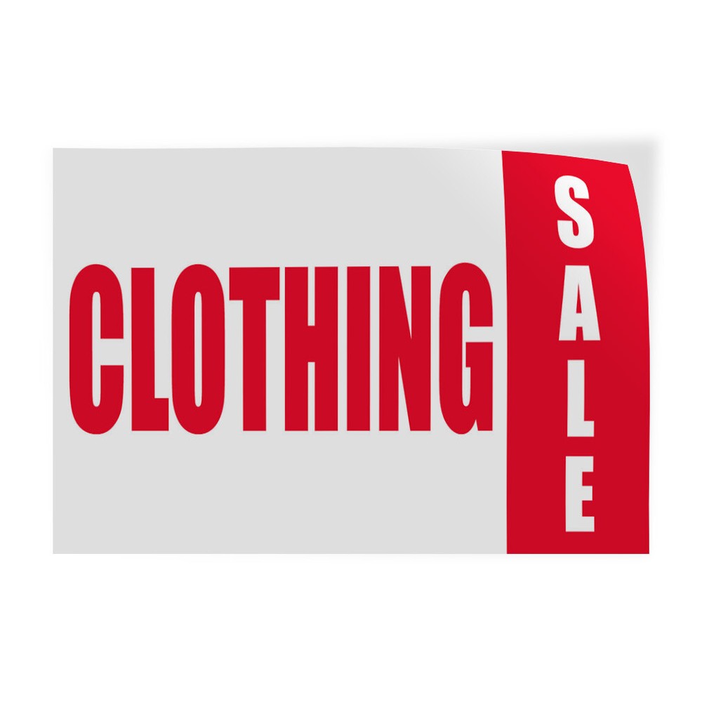 Decal Stickers Clothing Sale Promotion Business Vinyl Store Sign Label Business