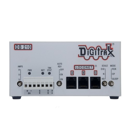 Digitrax ~ New 2025 ~ DB210 3/5/8 Amp LocoNet Booster ~ Auto Reversing ~ 3 Port - Picture 2 of 2