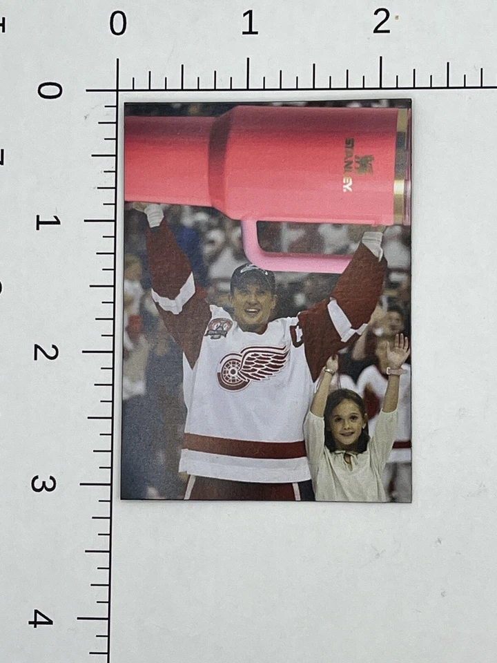 底特律红翼斯坦利杯冠军 3 英寸 x 2 英寸磁铁 Meme Joke Steve Yzerman — 第 2/4 张图片