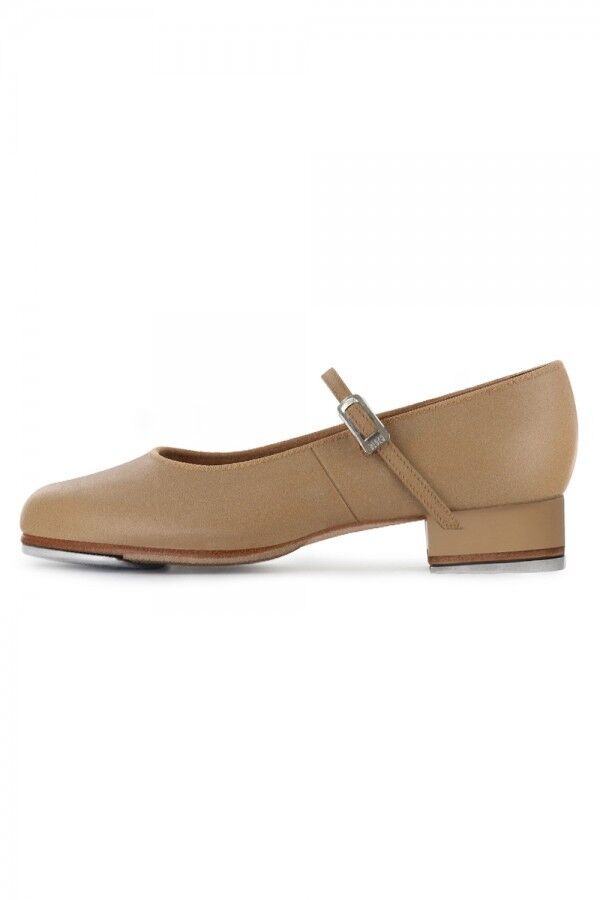 BLOCH Ladies Tap Shoes Tap-On Leather Upper Low Heel Techno Taps Tan ...