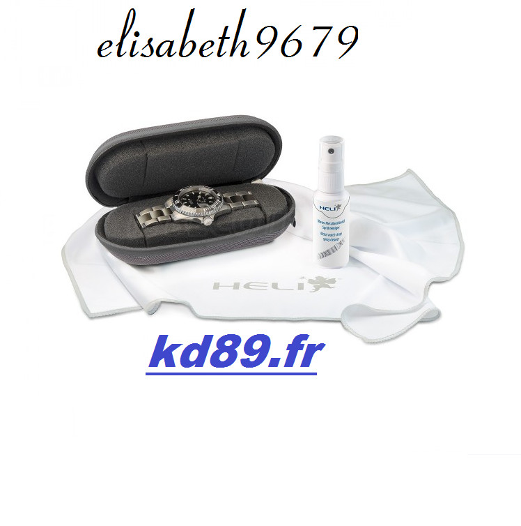Nettoyer une montre facilement grâce au kit HELI box et microfibre