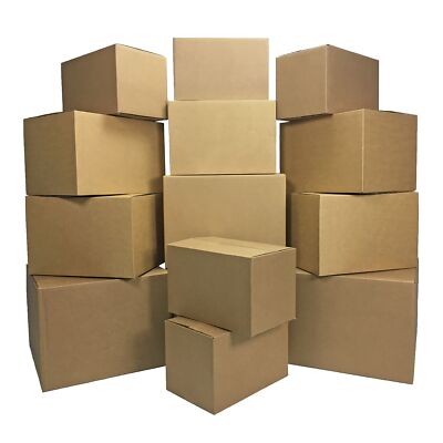 UBMOVE Moving Kit #2 - 14 Combo of Small, Medium, Large Boxes and Labels