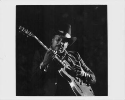Blues Musician Otis Rush On Stage 1976 Old Photo