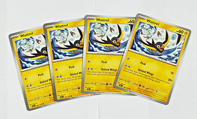 Pokémon Cards 2023 Paldea Evolved Playset Wattrel 080/193 x4 4x
