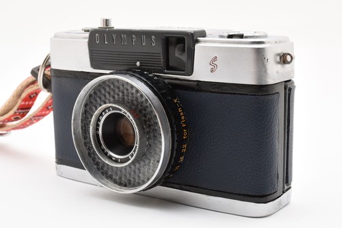 [CLA'd MINT] OLYMPUS PEN EES Point & Shoot 35mm Film Camera (R-Flag OK) Navy - Picture 7 of 24