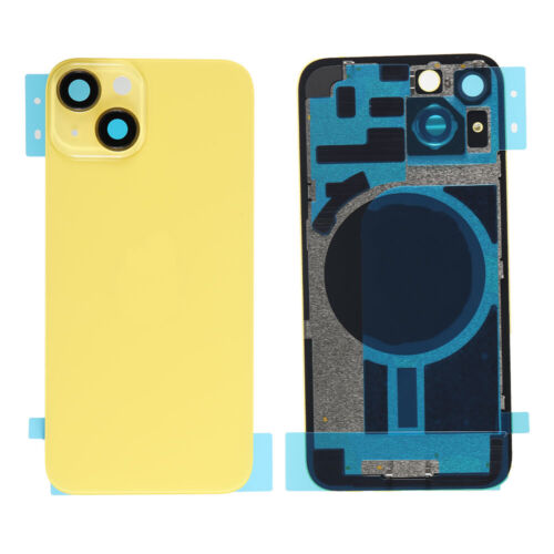 For iPhone 14 14 Plus Back Cover Glass Big Cam Hole with Small Parts Replacement - Picture 2 of 24