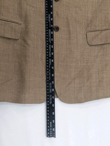 Jos. A. Bank Signature Blazer Sport Coat Suit Jacket Silk Wool 44R 48" Birdseye - Picture 10 of 14